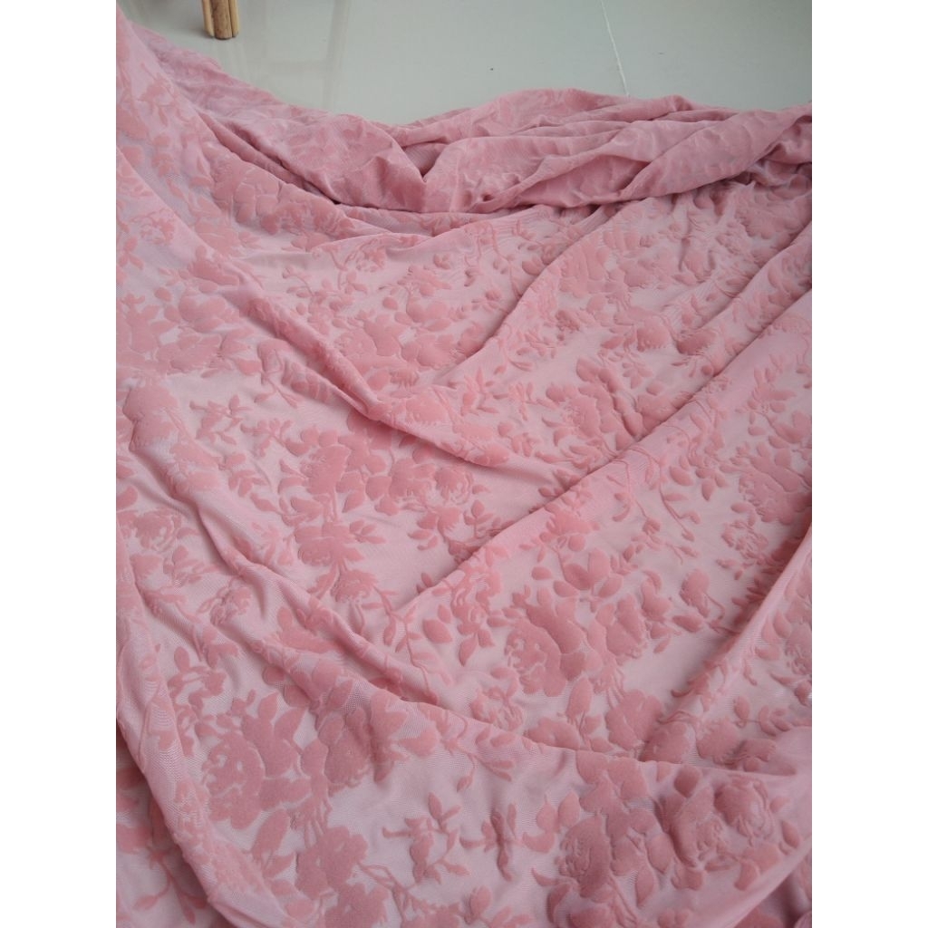 KAIN/BAHAN TILE bludru Korea premium