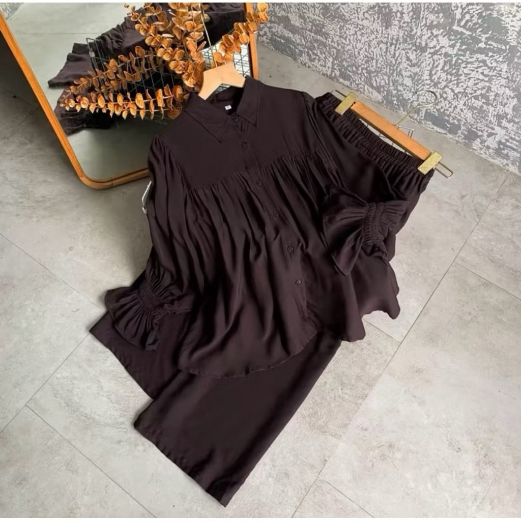 JENNA ONE SET RAYON TWILL POLOS ADEM PREMIUM