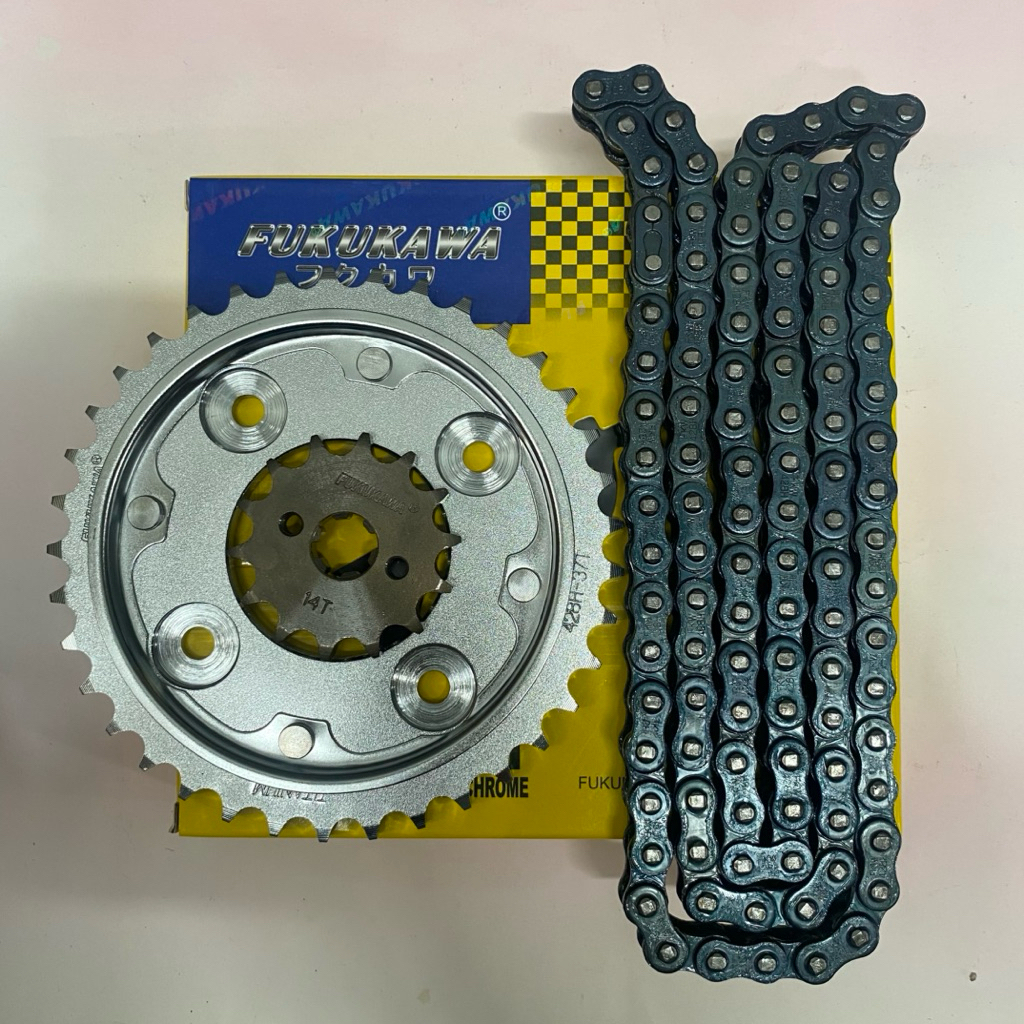 Gear set Gir set Supra X 125 HELM IN 428H 14T/37T/108L FUKUKAWA