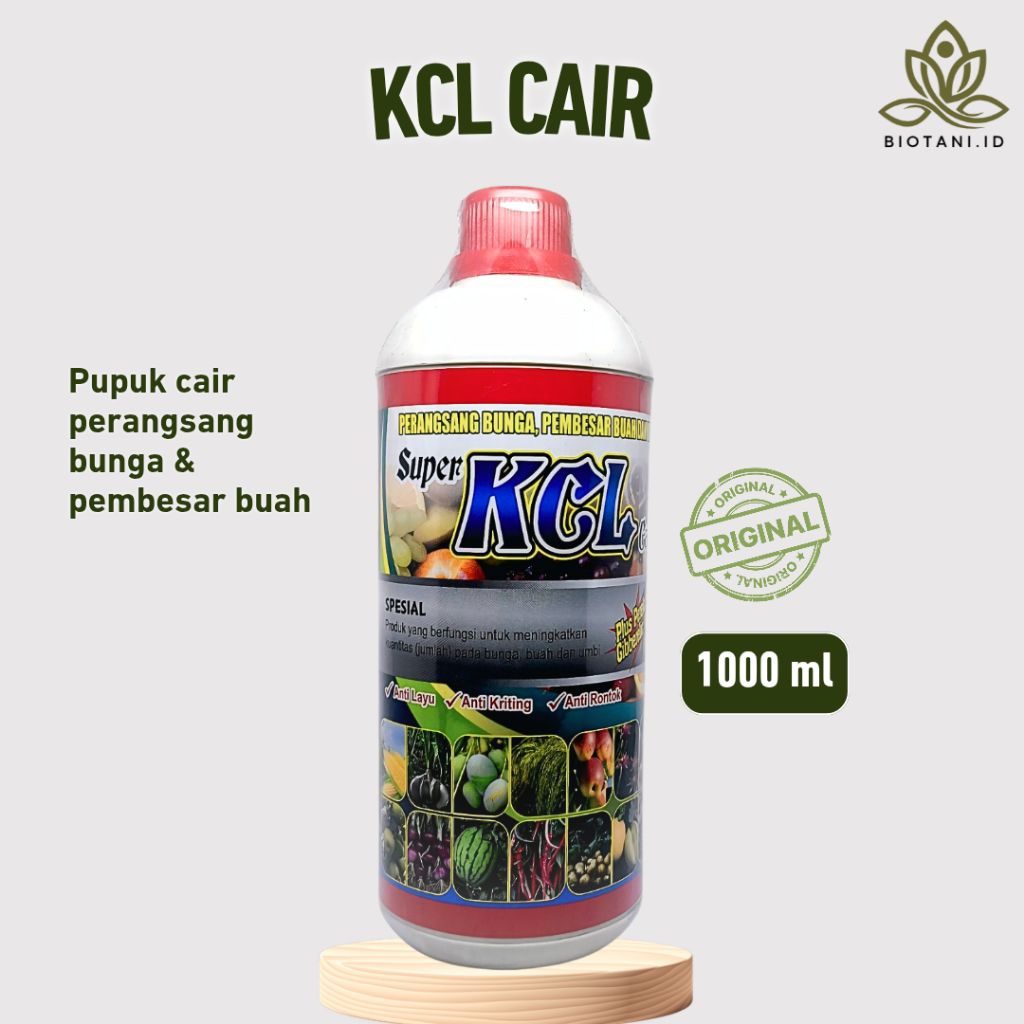 Pupuk KCL Cair 1 Liter – Pupuk Kalium untuk Buah & Daun
