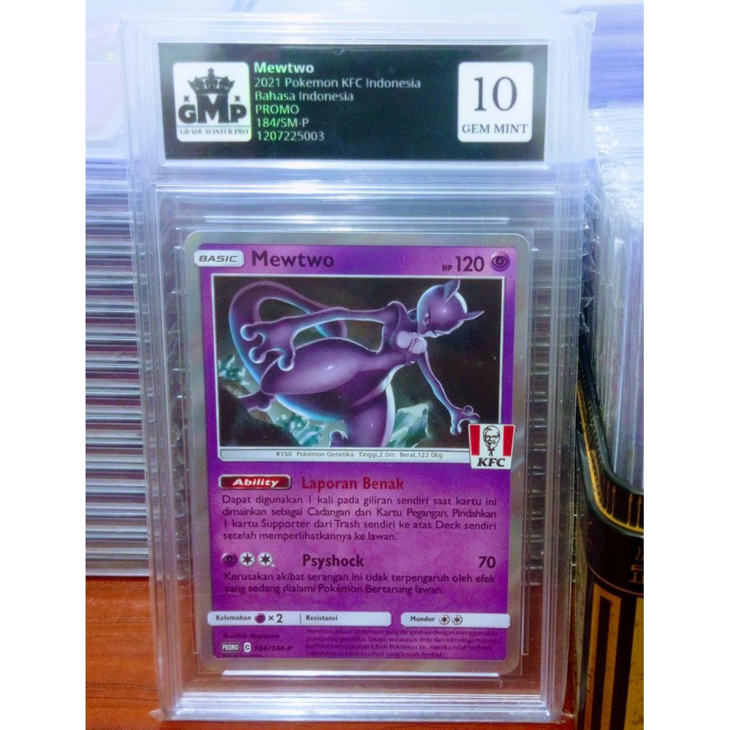 Mewtwo 2021 Pokemon KFC Indonesia Grade Master Pro 10