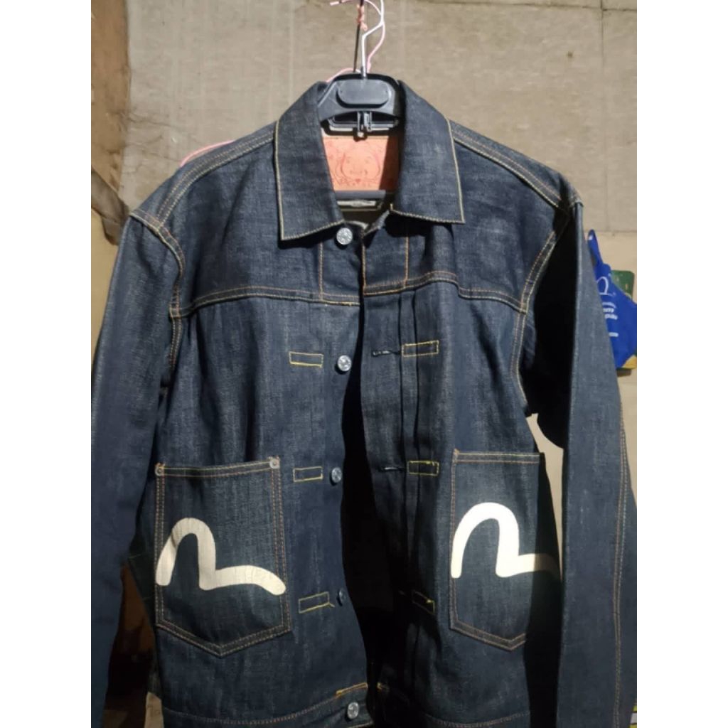 Evisu Denim Jacket Lot 3006 Sz M Preloved