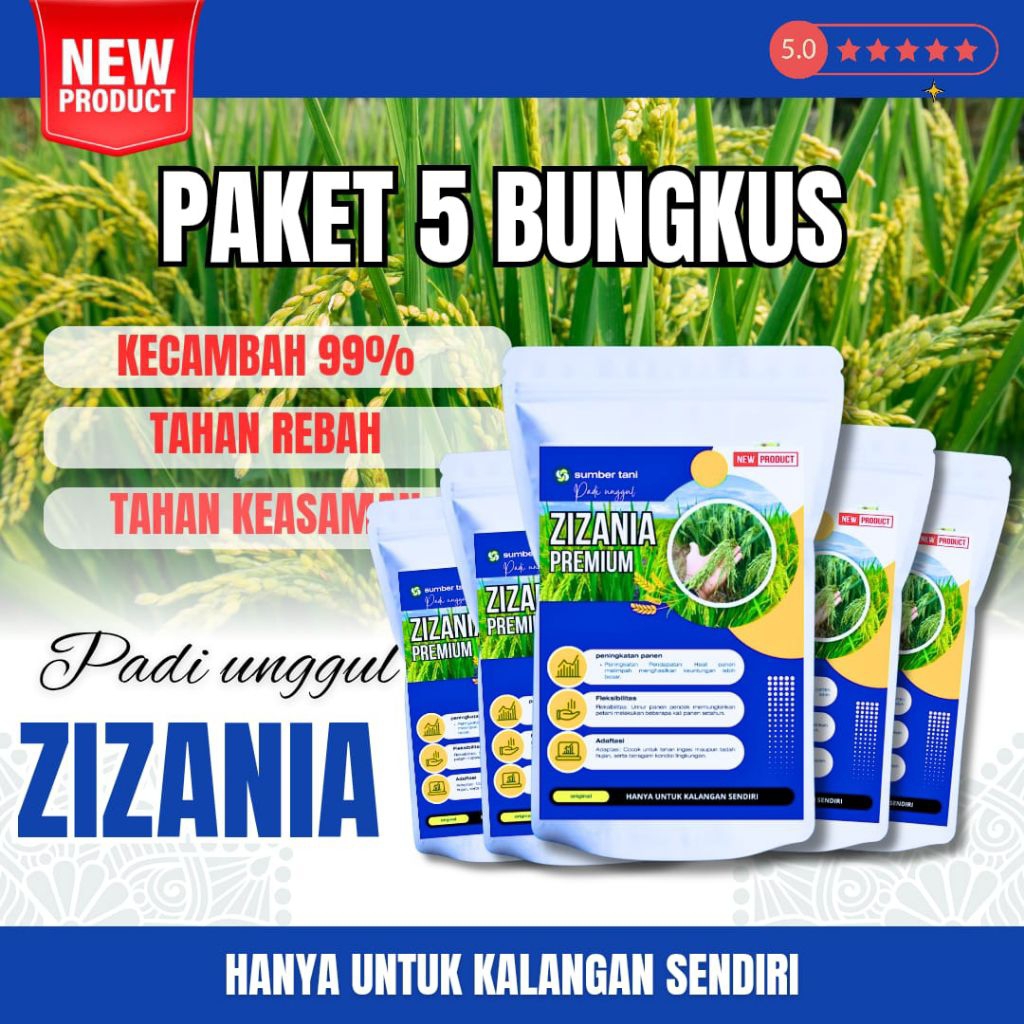 Benih padi unggul Zizania original kemasan 5kg