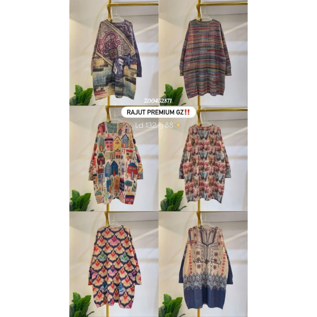 Real pic ORIGINAL dan TERMURAH Atasan Rajut PREMIUM Bangkok IMPORT / Sweater Oversize PREMIUM Bangko