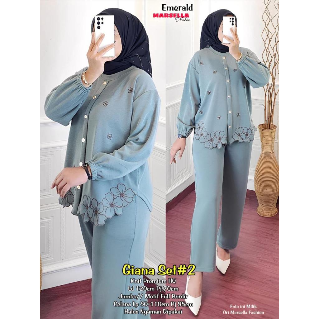 Giana Set Bahan Knit Import Ori Marsela