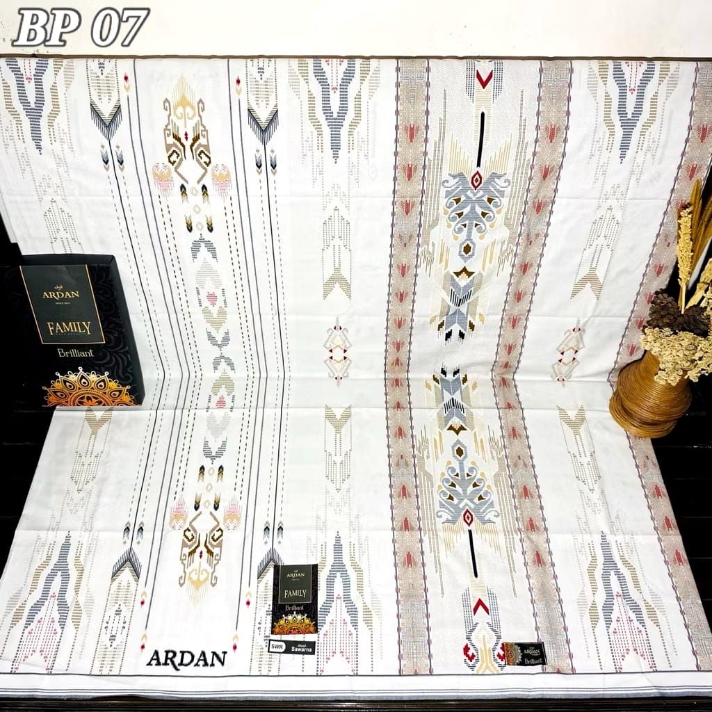 Sarung Ardan Brilliant Seri Putih Gold