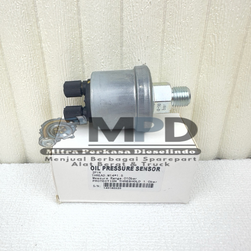 Sensor Switch Oil Pressure VDO 10 Bar 2 Pins Drat 14mm Sensor Tekanan Oli Drat 14mm