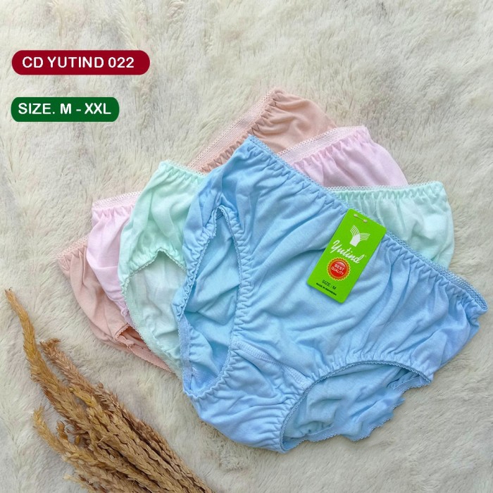6 Pcs Celana Dalam Yutind 022 - CD Wanita - Karet Pinggang Zigzag