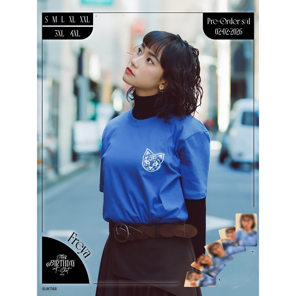Birthday Tshirt Freya JKT48 2026 - kaos Freya JKT48 Unoficial