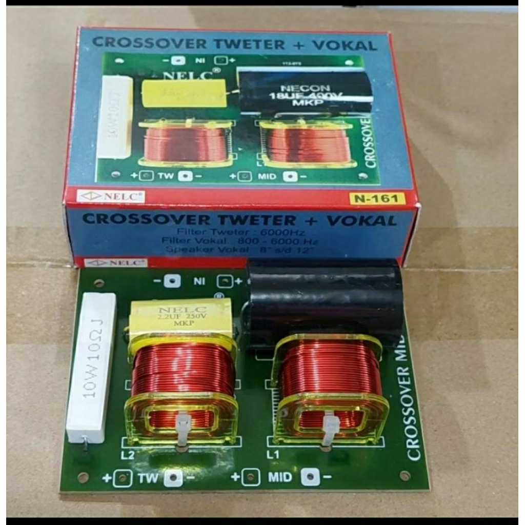 Crossover pasif 2 way Middle + trible