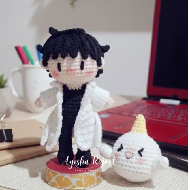 Kim Dokja & Biyoo Keychain/ Gantungan kunci Rajut / Kim Dokja Keychain