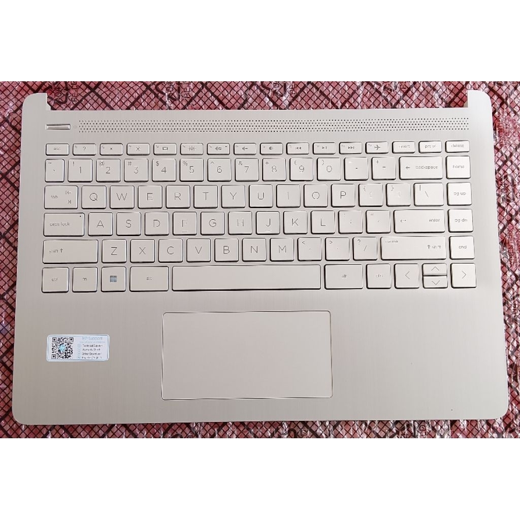 CASING LAPTOP HP 14-DQ 14S-DQ 14S-FQ SERIES LAPTOP PALMREST BELGIAN KEYBOARD SILVER