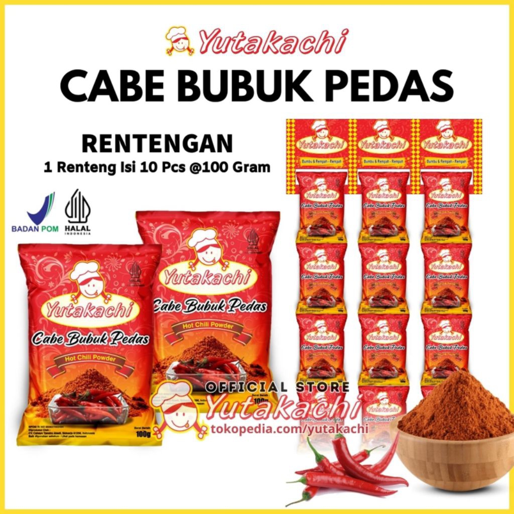 Cabe Bubuk Yutakachi 100gr