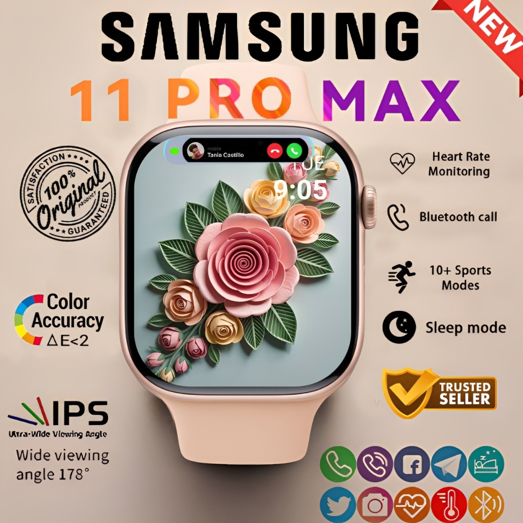 {NEW}SAMSUNG Jam tangan smartwatch S11 Pro Max Smart Watch 2.3 Inci Layar Sentuh SmartWatch Bluetoot