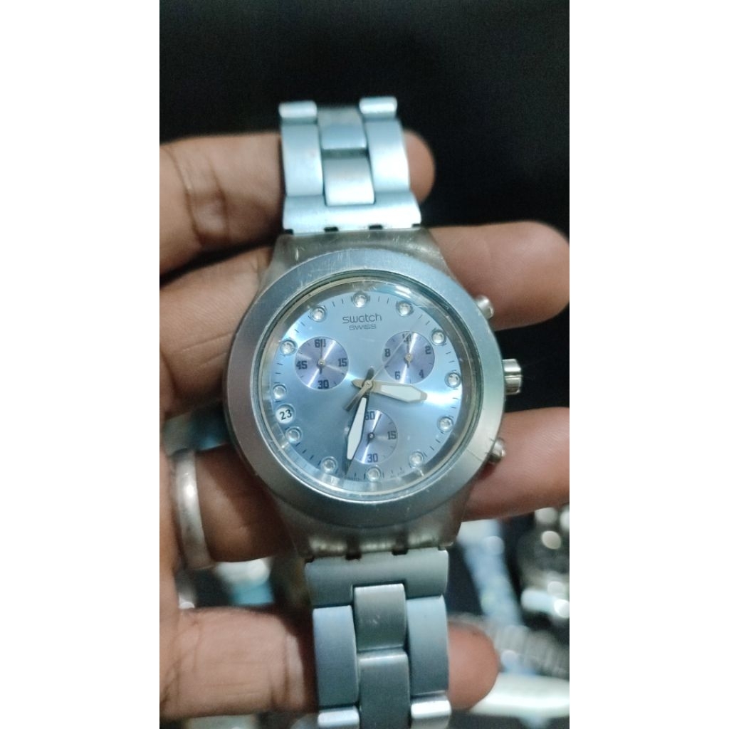 Swatch Irony Diaphane Chronograph Blue