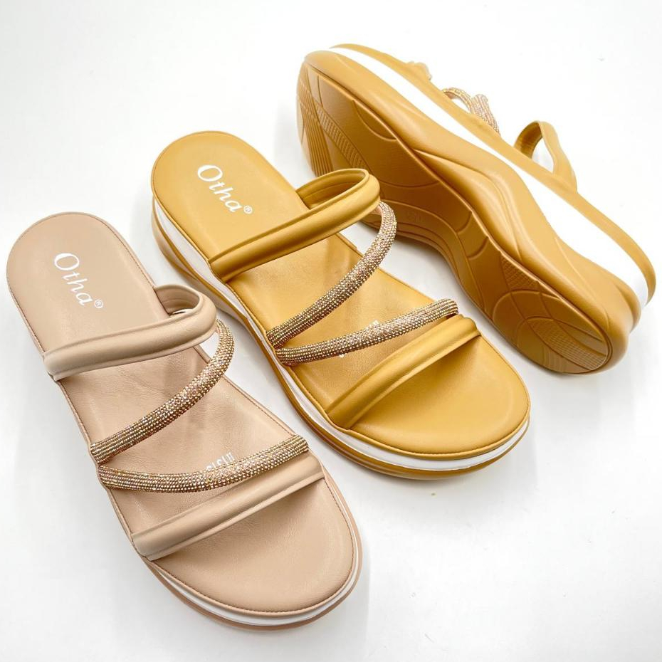 Otha Shoes - Wedges Sandal Wanita - H1313 OWK Tinggi HAK  -+ 5CM
