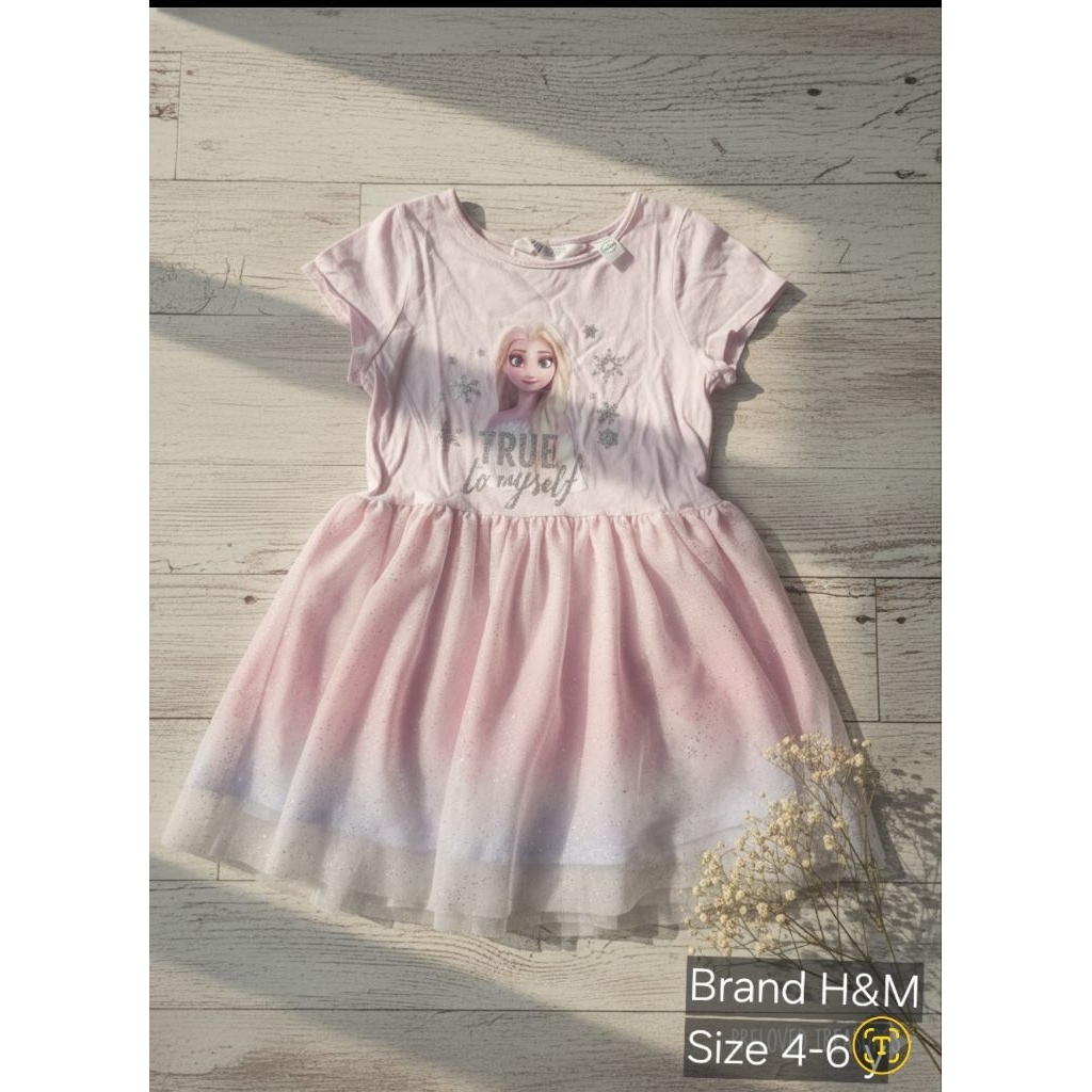 Dress anak Frozen Preloved