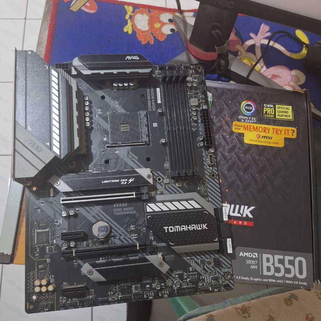 Motherboard AM4 MSI MAG B550 Tomahawk Fullset