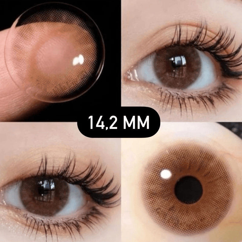J65 Softlens Coklat Brown 14.2 MM Diskon 20% Tanpa Ring Natural Daily / Softlens Brown Natural / Sof