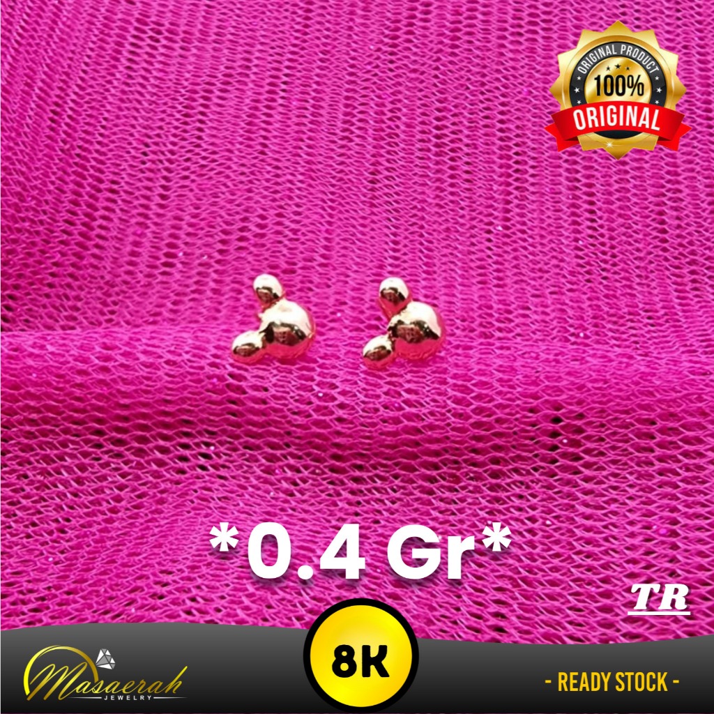 Anting Emas 8K - Toko Emas Gajah Saerah - 0.4 Gram 2520
