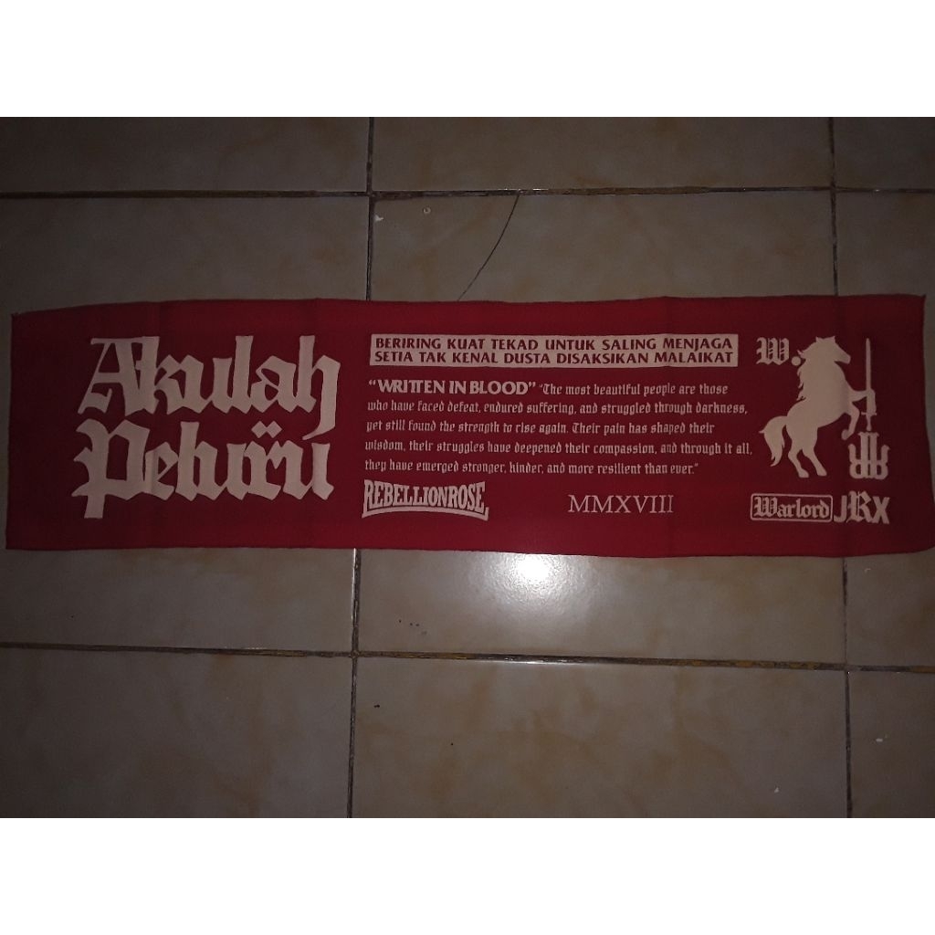 REBELLION ROSE OFFICIAL MERCHANDISE | BENDERA AKULAH PELURU MERAH