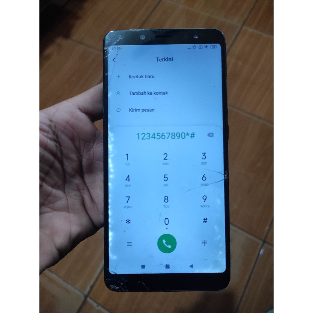Lcd Redmi Note 5 pro Minus Retak