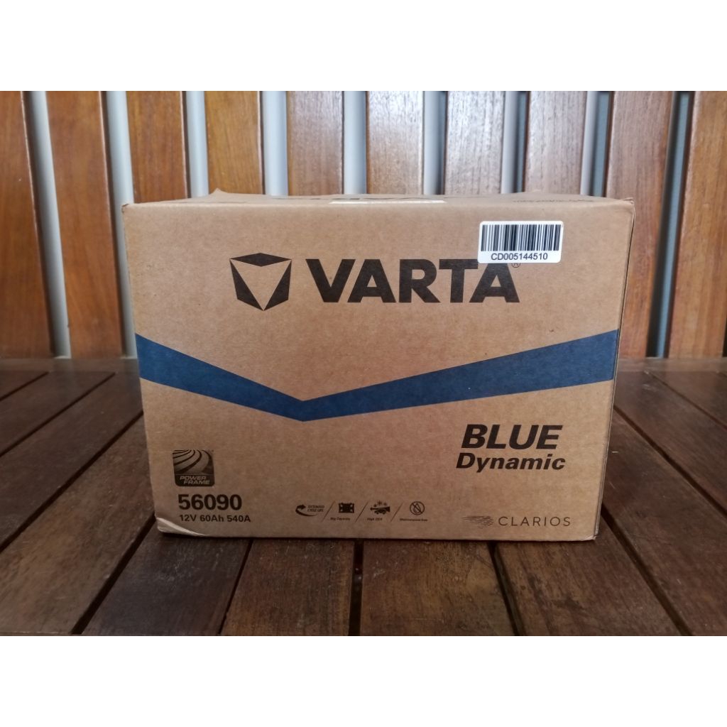 AKI MOBIL VARTA 56090 12V 60Ah 540CCA INNOVA REBORN BENSIN, SPIN BENSIN, FORD FIESTA, INNOVA ZENIX