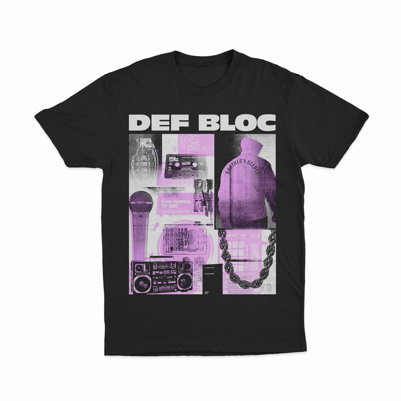 Kaos Def Bloc Tshirt 100% Cotton Size S M L XL XXL 3XL 4XL