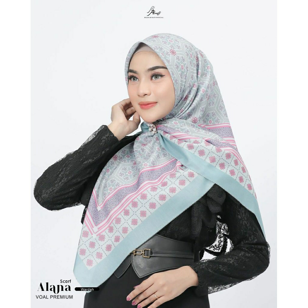 (Ready)Hijab Segiempat Alana Motif Arrafi