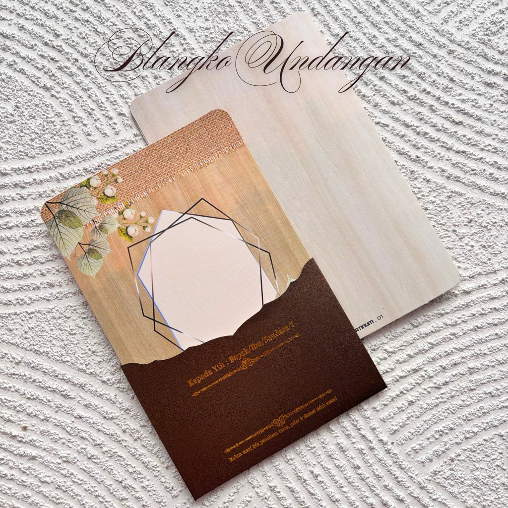 blangko undangan pernikahankosong murah platinum 01 + amplop undangan