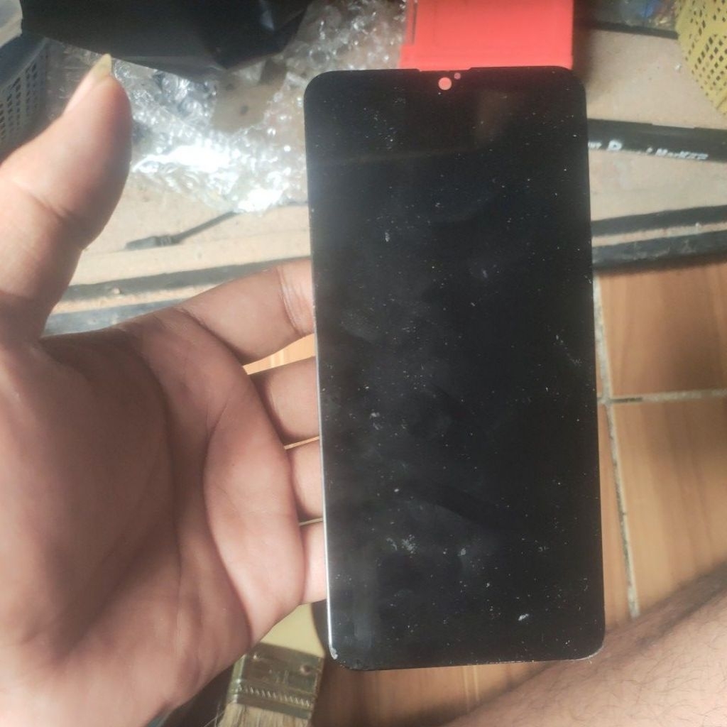 LCD Samsung A10s Sentuh Eror Ori Copotan