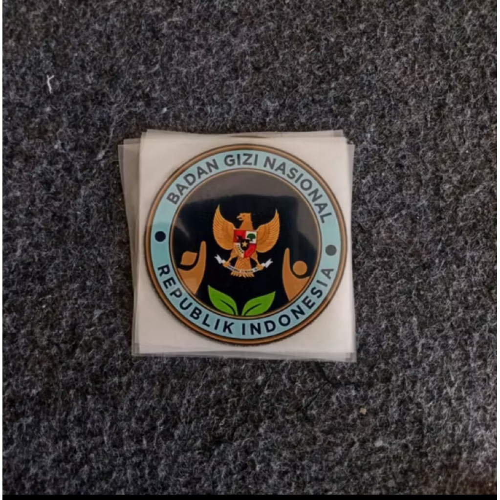 Sablon Setrika Logo BGN Badan Gizi Nasional 5cm