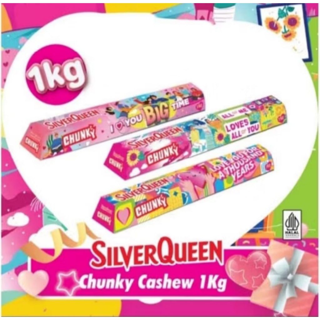silverqueen chunky bar 1kg murah