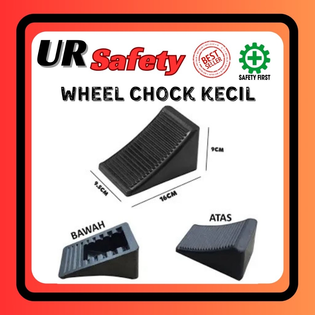 wheel chock rubber / pengganjal ban rubber