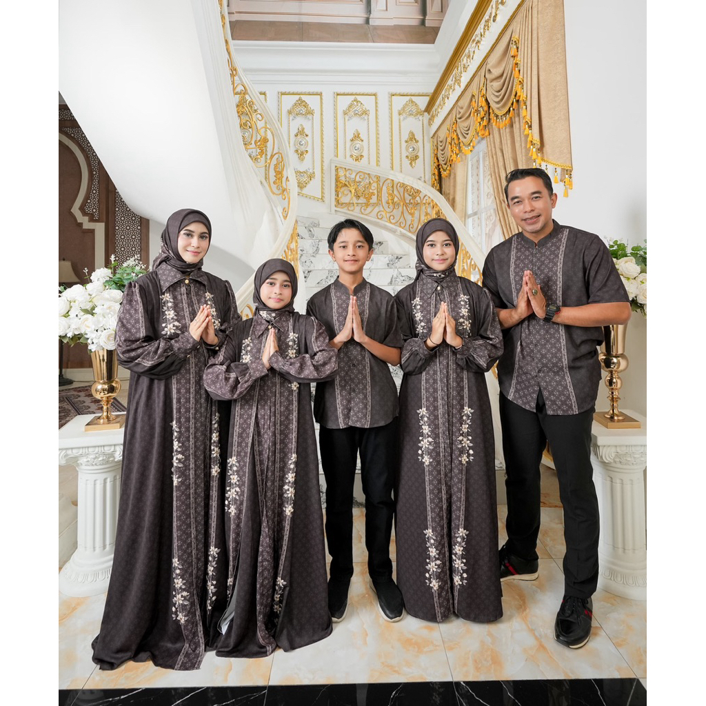 Gamis Couple Family Mafaza Series Serimbit By Dzhira / Couple Family Terbaru / Couple Family Premium