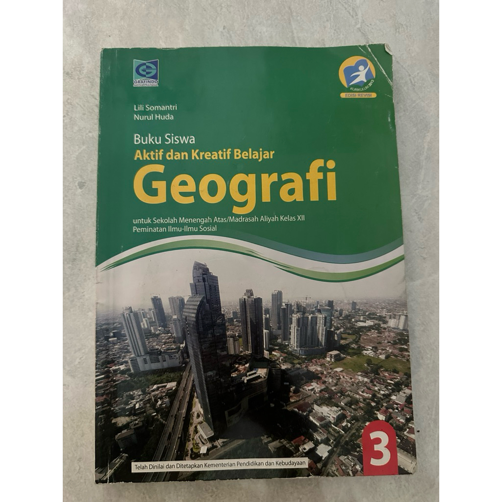 Buku Cetak Geografi SMA Kelas XII