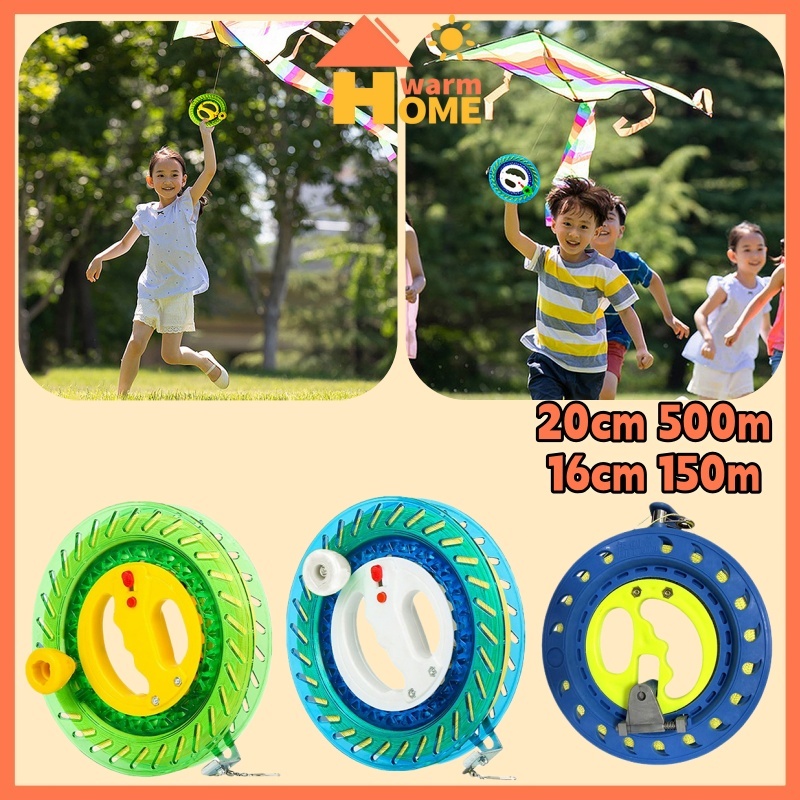 1PCS*20CM 500M Alat Gulung Benang Layangan Handle Kite Layangan Dengan Kunci Pegangan Benang Layanga