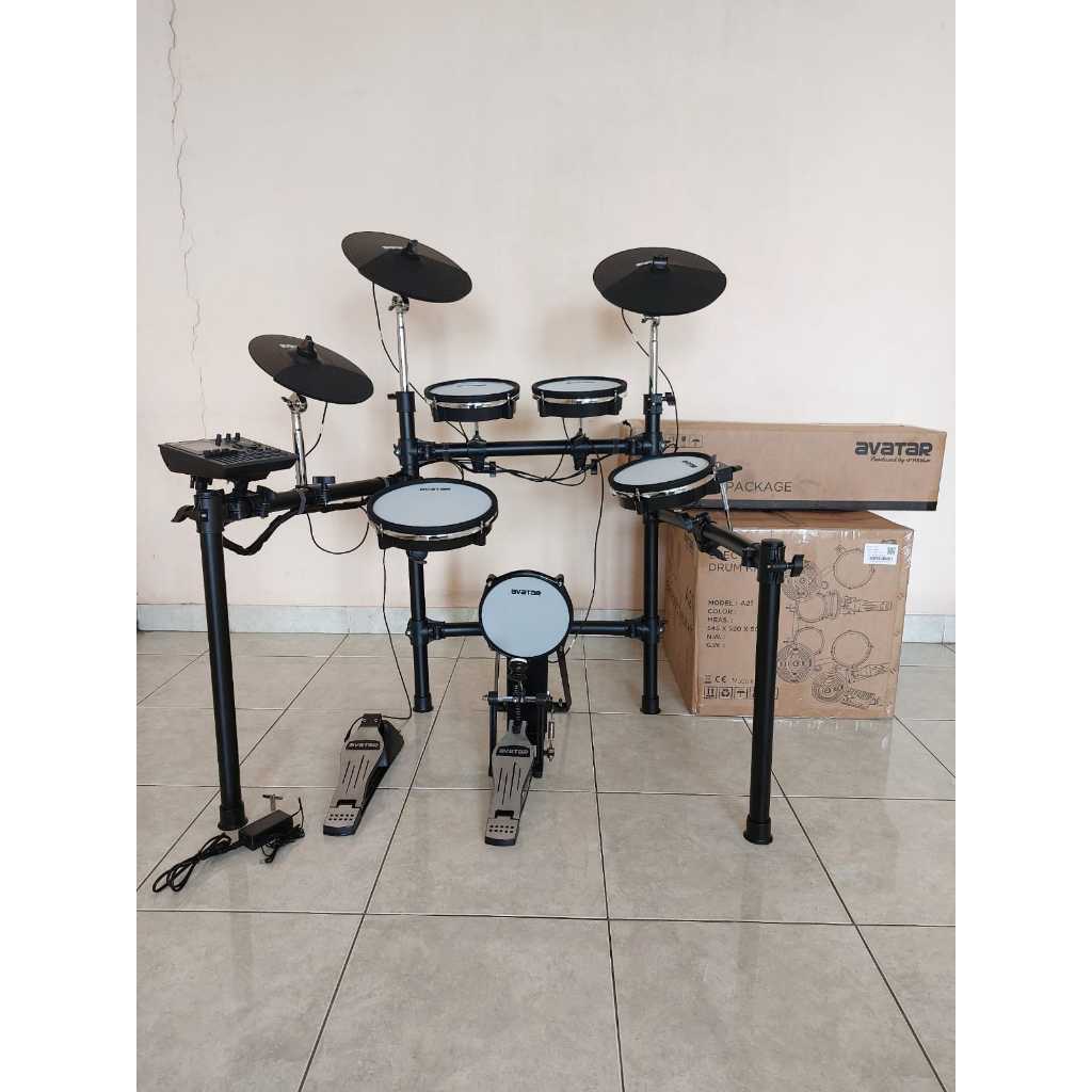 Avatar A21 Electronic Drum Set Original Drum Elektrik Lengkap & Responsif
