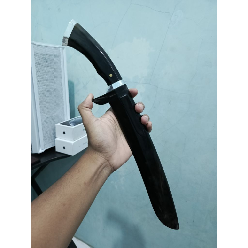 Full tanduk premium pamor Damaskus sulangkar