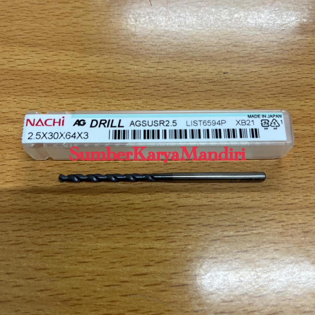 Mata Bor Untuk Stainless Steel AG-SUSR Nachi Japan 2,5MM
