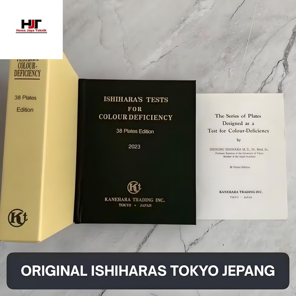 Buku Tes Buta Warna Ishihara 38 Plates – Original Japan Paper