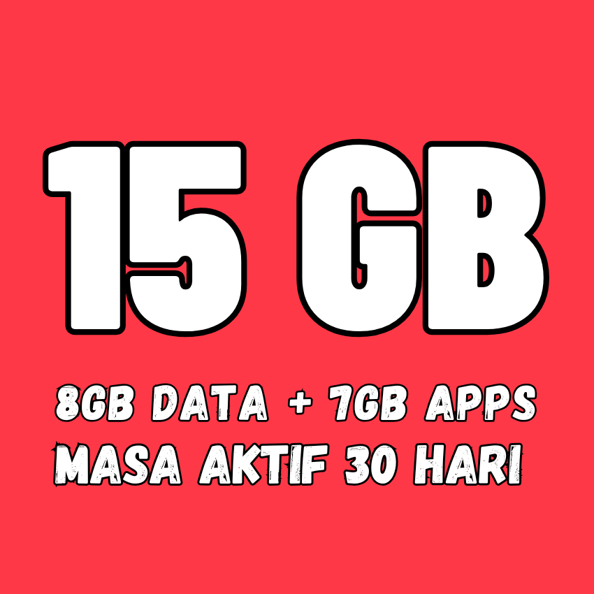 Telkomsel Data 15GB 30 Hari (8GB Data + 7GB Apps)