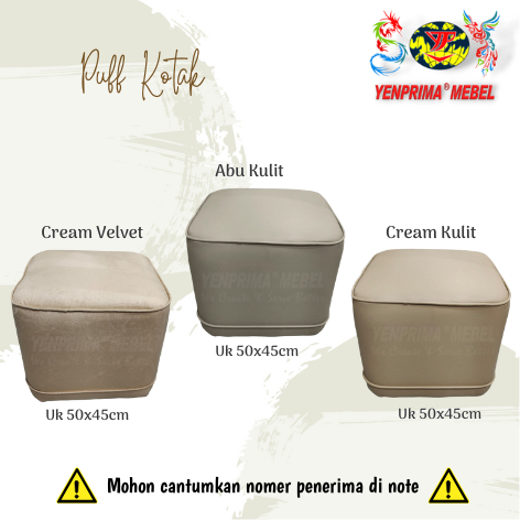 YENPRIMA MEBEL SOFA PUFF KOTAK / SOFA PUFF