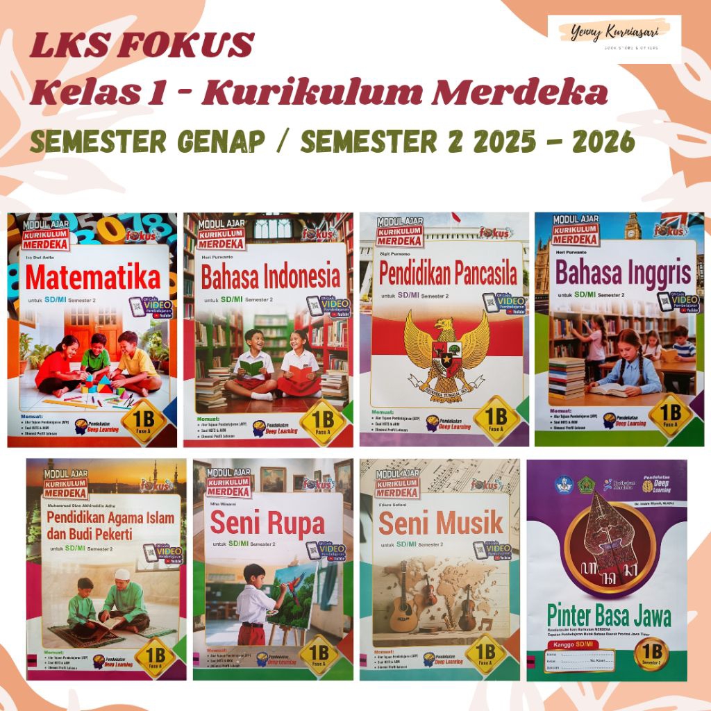 LKS Fokus Kurikulum Merdeka Kelas 1 SD