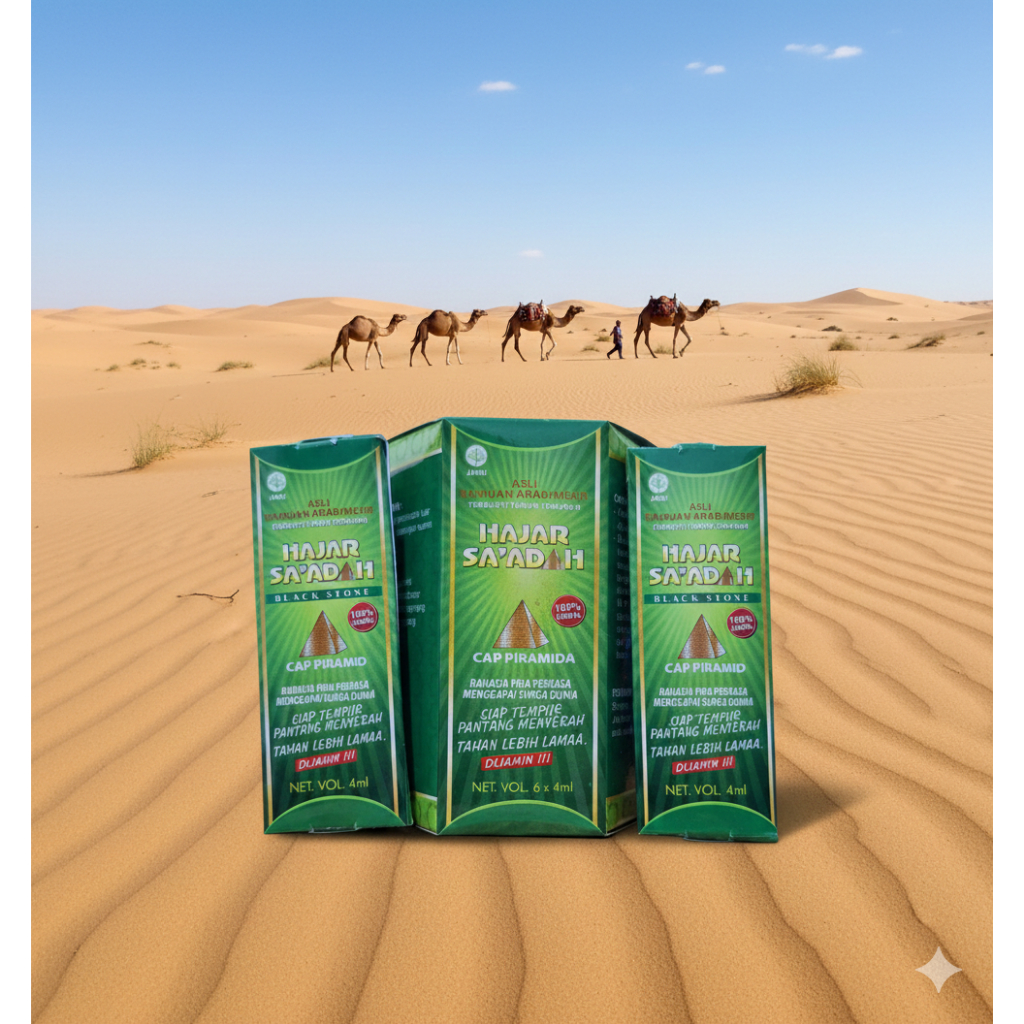 MINYAK HAJAR SAADAH Aman 100% Original Melembapkan Kulit Herbal isi 4 ml