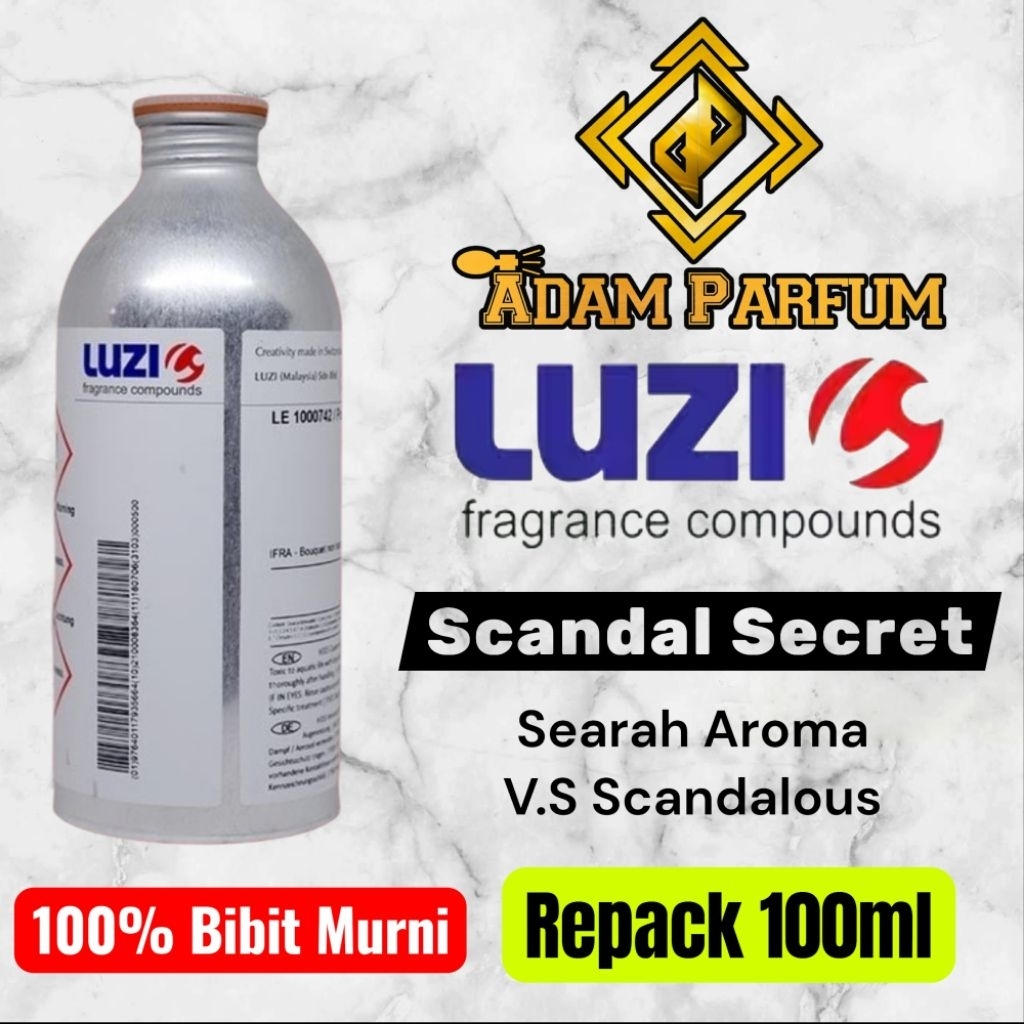 Bibit Parfum Scandal Secret Luzi searah aroma VS Scandalous