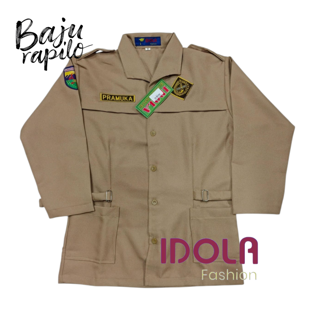 BAJU RAPILO CEWEK/PRAMUKA RAPILO/RAFILO/SERAGAM PRAMUKA