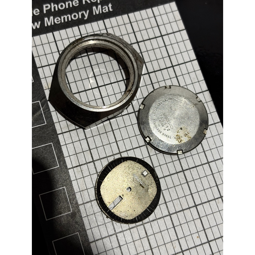 DIAL dan CASE SEIKO HELMET 6309 VINTAGE ORIGINAL