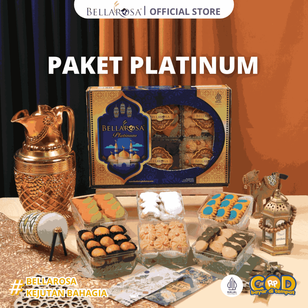 Hampers Premium BELLAROSA Paket Platinum Kue Kering (Edisi Masjid)