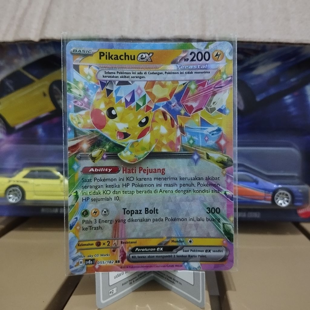 Pikachu ex RR - Kartu pokemon tcg Indonesia